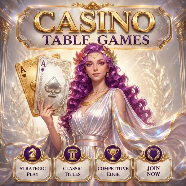 Dea della vittoria che presenta carte asso giganti al tavolo dei giochi di LiraSpin Casino