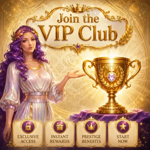 Dea della vittoria presenta calice dorato alla cerimonia di benvenuto VIP dell'app mobile LiraSpin