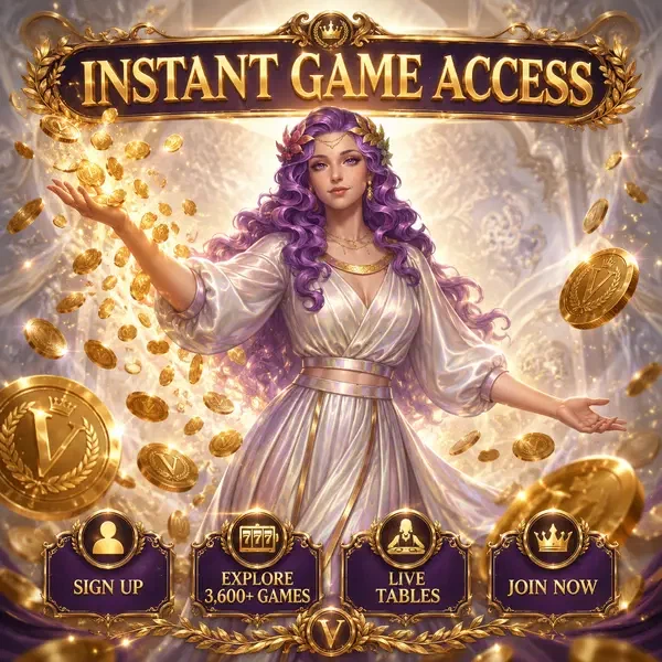 Dea della vittoria che rilascia monete dorate mentre il giocatore si registra al portale LiraSpin per l'accesso immediato ai giochi