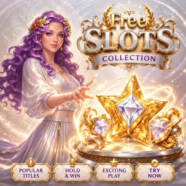 Dea della vittoria tiene stella luminosa e simboli diamante alle Slot LiraSpin Più Popolari Gioco Gratuito